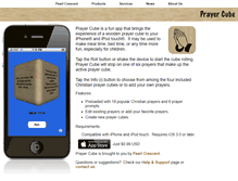 Tablet Screenshot of prayercube.pearlcrescent.com
